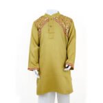 Kids Boy Panjabi-Cotton Block Emb