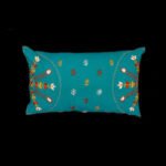 Pillow With Cover-Hand Stitch-(11x19)