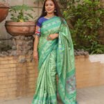 Womens Saree Silk-Block & Emb