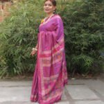 Womens Saree Silk-Block & Emb