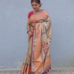 Womens Saree Silk-Block & Emb