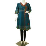 Womens Kurti-KPD-605-Cotton-Block&Embro