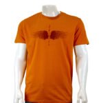 Mens Half T-Shirt-Orange-KPD Production