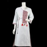 Womens One Piece-Cotton-White-KPD-629
