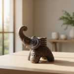 Show piece (Candle Stand Hati) -Pottery - Image 4