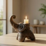 Show piece (Candle Stand Hati) -Pottery