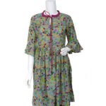 Women's Tops-Parrot Green-KPD-0099