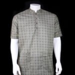 Mens Half Fotua Cotton-Skin Printed Ash