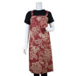 Kitchen Apron KPD Cotton Print-Maroon