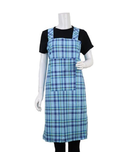 Kitchen Apron KPD- Cotton Blue Print