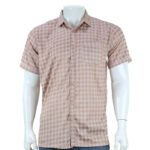 Mens Half Shirt Karupannya Casual - Tan Colour