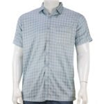 Mens Half Shirt Karupannya Casual - Pewter Colour