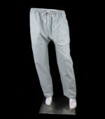 Mens Trouser Cotton - KPD-636 - White & Green Check