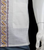 Mens Half Fotua Cotton-Block - White - Image 4