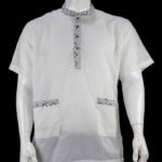 Mens Half Fotua Cotton-Block - White