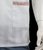 Mens Half Fotua Cotton-Block - White - Image 4