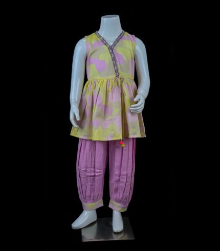 Kid Girl Frock Set Cotton-Design - KPD-647