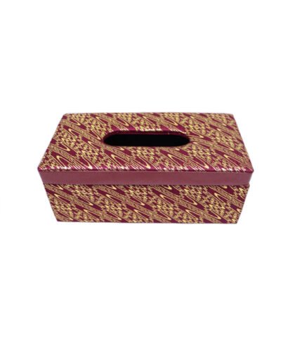 Tissue Box-Luxury Brown- L-10/W-5/H-4cm