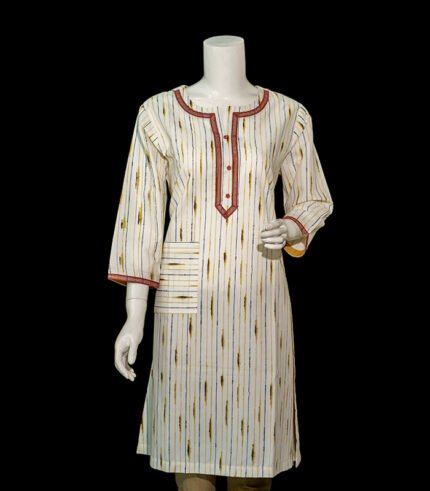 Womens Tops Cotton - White - KPD-651
