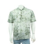 Mens Half Fotua Cotton-Batik Scheels Green Colour- KPD-0373