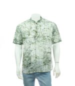 Mens Half Fotua Cotton-Batik Scheels Green Colour- KPD-0373