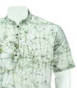 Mens Half Fotua Cotton-Batik Scheels Green Colour- KPD-0373 - Image 3