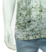 Mens Half Fotua Cotton-Batik Scheels Green Colour- KPD-0373 - Image 4