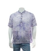 Mens Half Fotua Cotton-Batik Medium Purple- KPD-0373