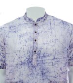 Mens Half Fotua Cotton-Batik Medium Purple- KPD-0373 - Image 2