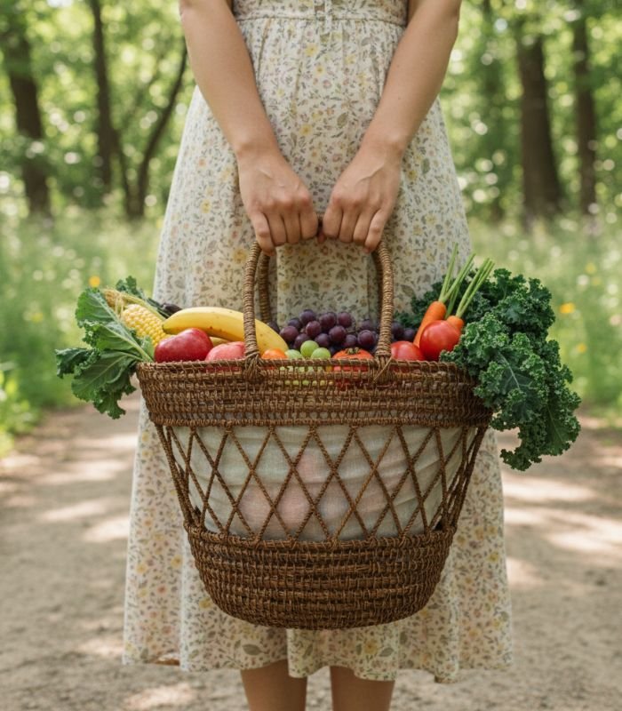 8 Cane Basket - Image 1