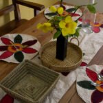 Place Mat Set- Hand Stitch- 7 Pcs