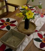 Place Mat Set- Hand Stitch- 7 Pcs