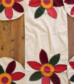 Place Mat Set- Hand Stitch 2-  7 Pcs - Image 3