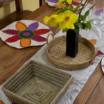 Place Mat Set- Hand Stitch 2-  7 Pcs