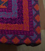 Nakshi Katha Cotton-Hand Stich (Orange, Dark pink & blue) - Image 7