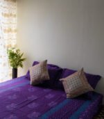 Bed Sheet- Satin Block Purple (90 X 96 Inch) - Image 3