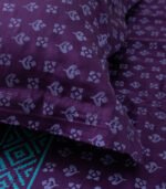 Bed Sheet- Satin Block Purple (90 X 96 Inch) - Image 6