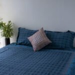 Bed Sheet-Cotton(Light Blue)-90 X 96 Inch