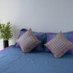 Bed Sheet- Cotton(Blue)-90 X 96 Inch