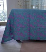 Bed Sheet- Cotton(Blue)-90 X 96 Inch - Image 5