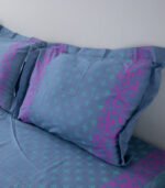 Bed Sheet- Cotton(Blue)-90 X 96 Inch - Image 6