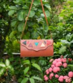 Leather Hand purse- Brown - Image 2