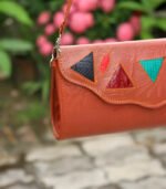 Leather Hand purse- Brown - Image 3