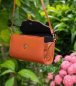 Leather Hand purse- Brown - Image 5