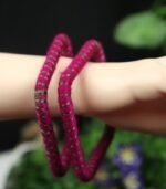 Handmade Bangles- Churi - (one pair) | রক্তকমল - Image 4