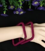 Handmade Bangles- Churi - (one pair) | রক্তকমল