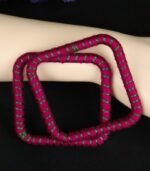 Handmade Bangles- Churi - (one pair) | রক্তকমল - Image 5