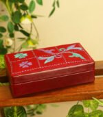 Hand-Stitched Leather Jewellery Box