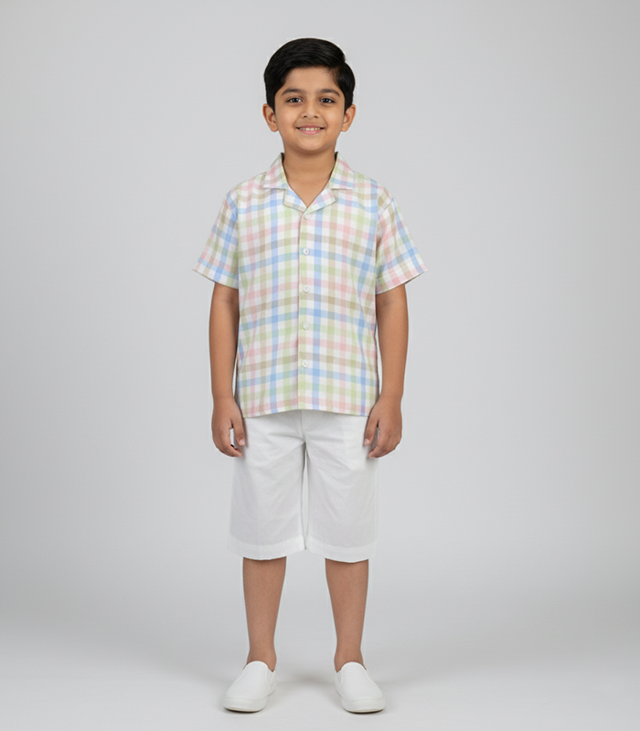 IMG_5424a Half Sleeve Shirt Set (Kids) - Image 1