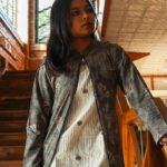 Block Printed Cotton Long Shrug Jacket